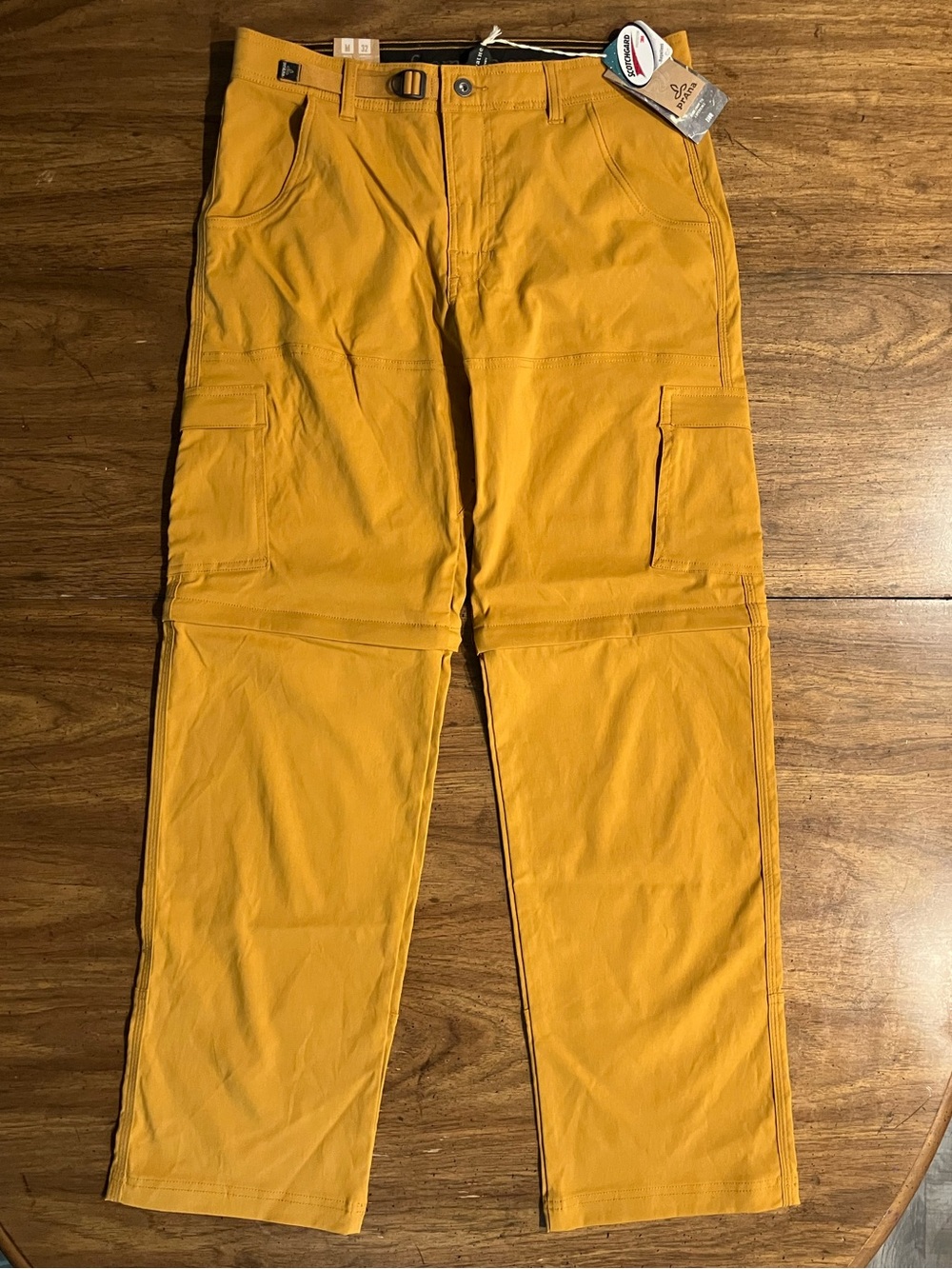 Prana Stretch Zion Convertible Zip Off Cargo Pants Mens M 34x32 Quick Dry Vented - Picture 4 of 16